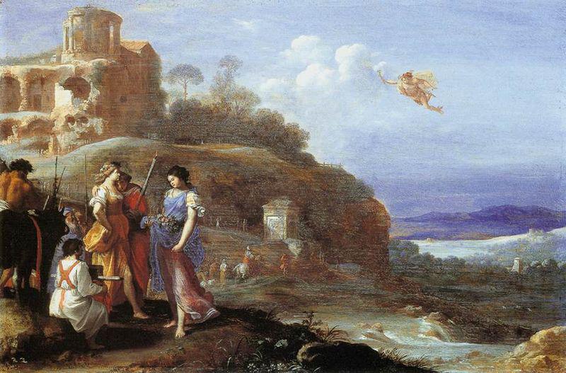 Cornelis van Poelenburch Mercury and Herse Germany oil painting art